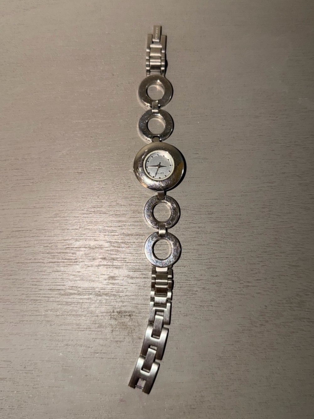 DKNY Silver Round-Link Bracelet Watch